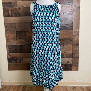 R& K Ruffled Sleeveless Dress Size XL